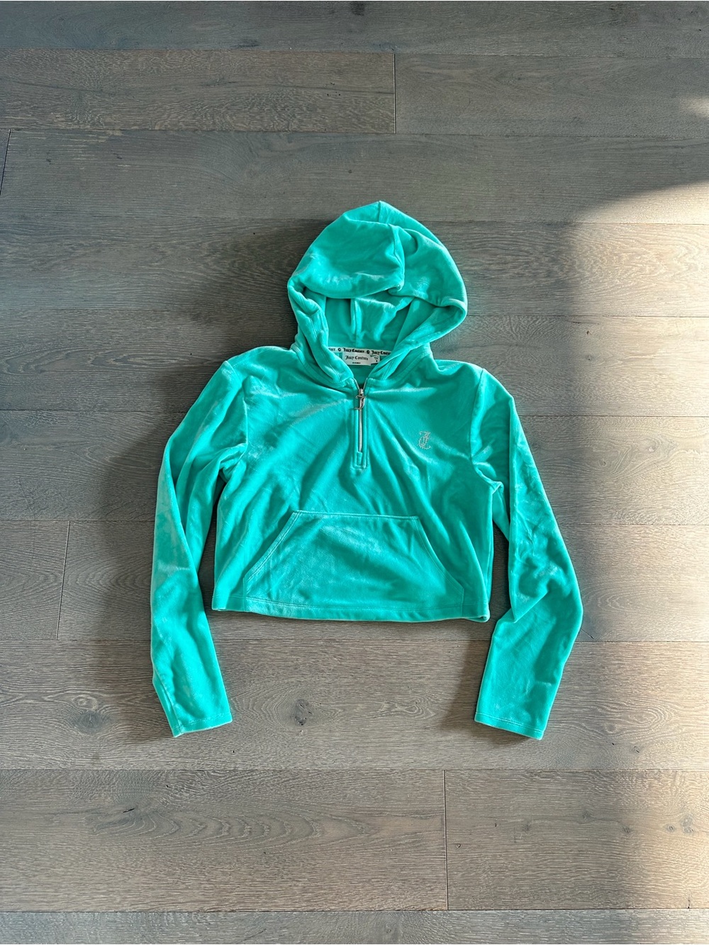 Juicy Couture Teal Velour Sweatshirt